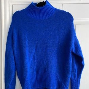 Express blue turtleneck sweater